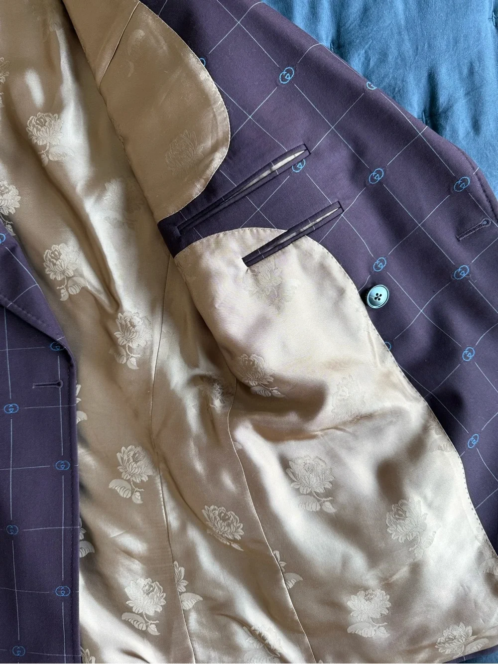 GUCCI MEN’S DOUBLE-BREAST BLAZER SIZE 46R